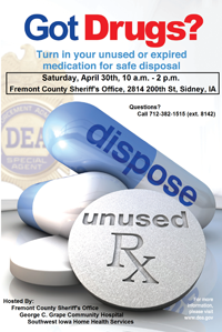 Got Drugs?
Turn in your unsend or expired medication for safe disposal