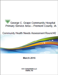 George C. Grape Community Hospital 
Primary Services Area- Freemont County, IA

Community Health Assessment Round #2