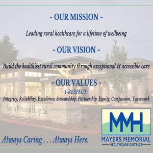 Mayers Memorial Healthcare District Unveils New Mission, Vision, and Values