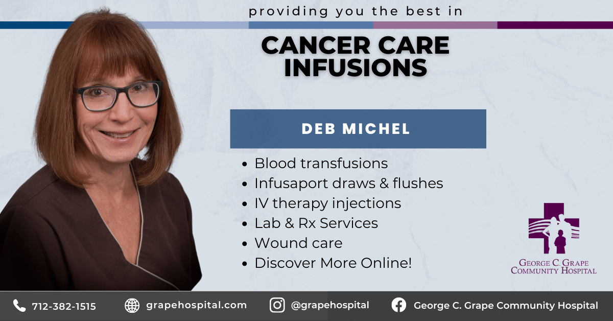 Cancer care chemo infusions grape hospital