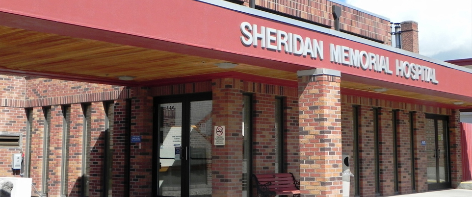 Banner picture of an outside shot of SHERIDAN MEMORIAL HOSPITAL