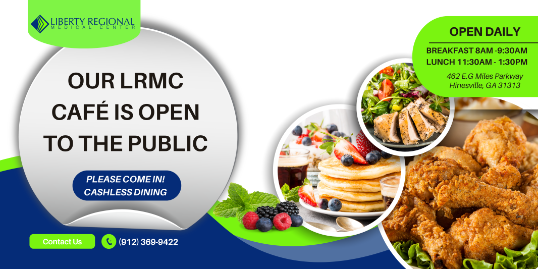 Cafe Hours are for Breakfast: 8:00am - 9:30am
and for Lunch: 11:30am - 1:30pm. For questions or to contact the Dining Room call 912-369-9422​