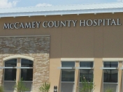 Photo of McCamey County Hospital sign