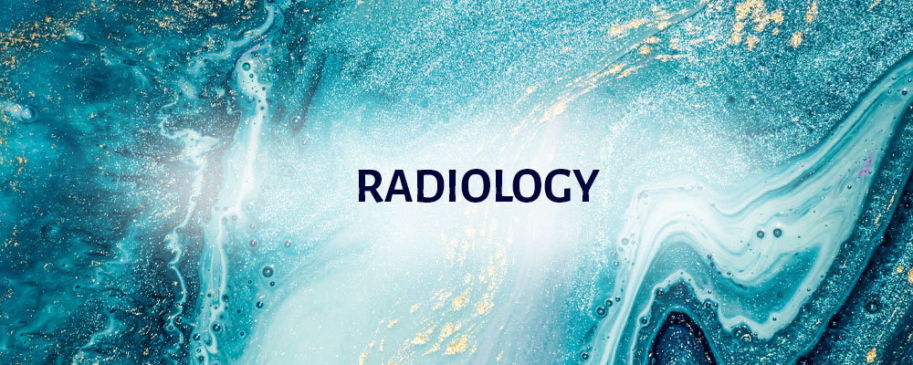Banner that says: Radiology