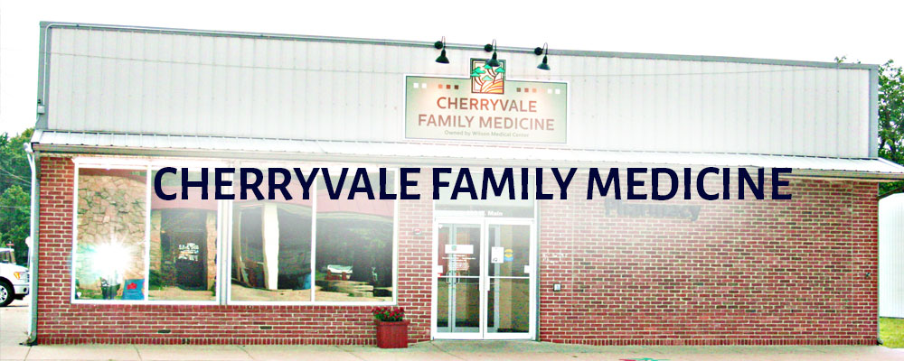 Banner picture of Cherryvale Family Medicine building.