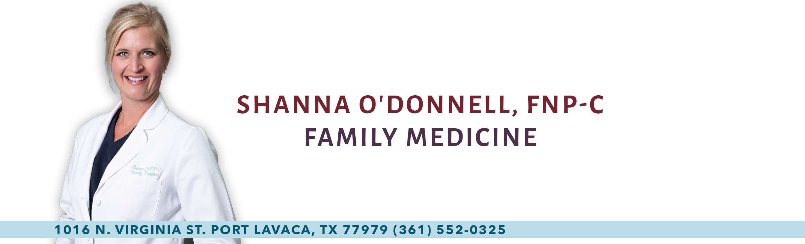 Banner picture of Shanna O' Donnell, FNP
Family Medicine