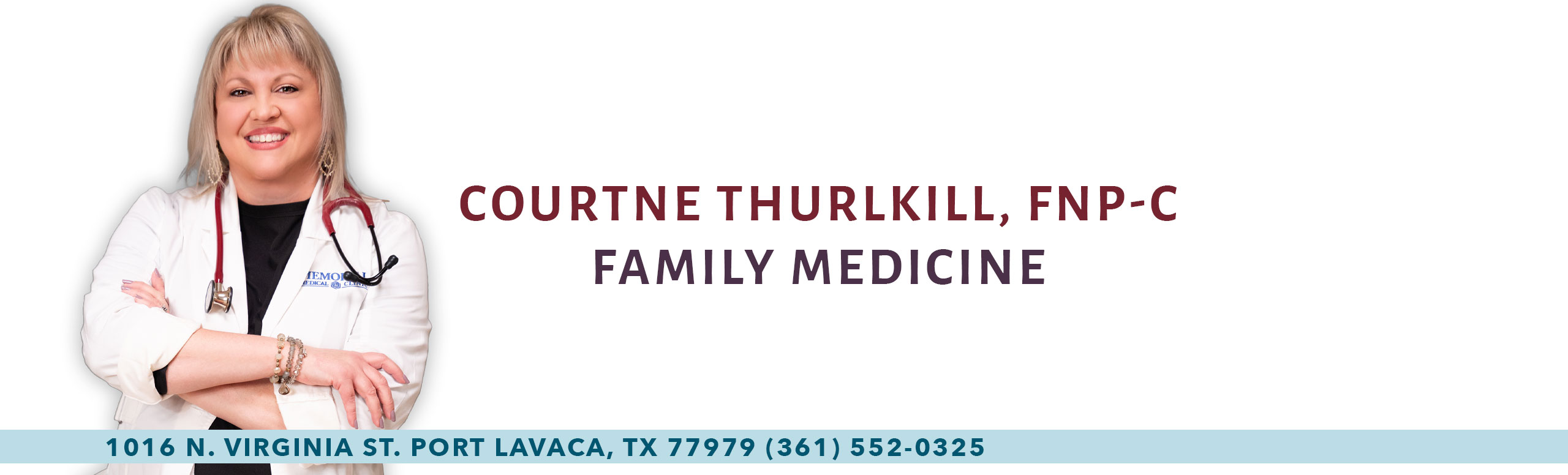 Banner picture of Courtne Thurlkill, FNP
Family Medicine