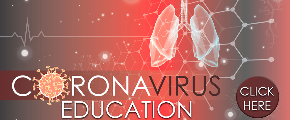 Banner that says: Coronavirus Education.

Click Here to learn more