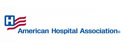 Banner picture of an H and three lines that looks like the American Flagg. Banner says:

American Hospital Association