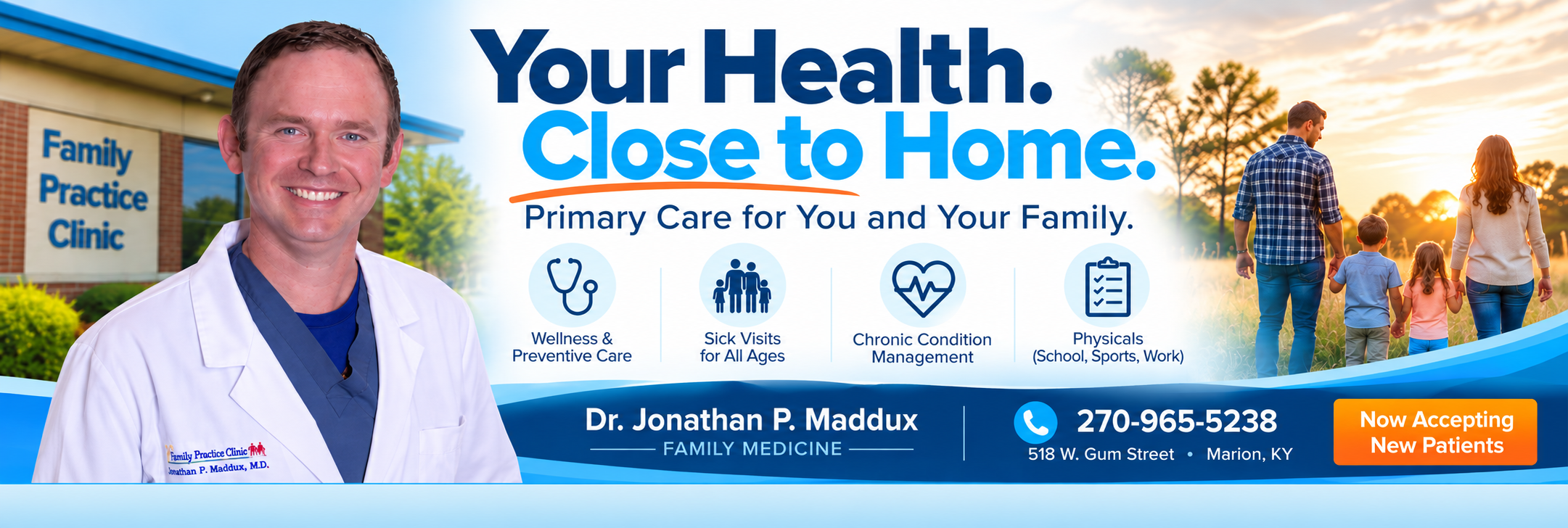 Now Accepting New Patients. Crittenden COMMUNITY HOSPITAL. Dr. Jonathan P. Maddux