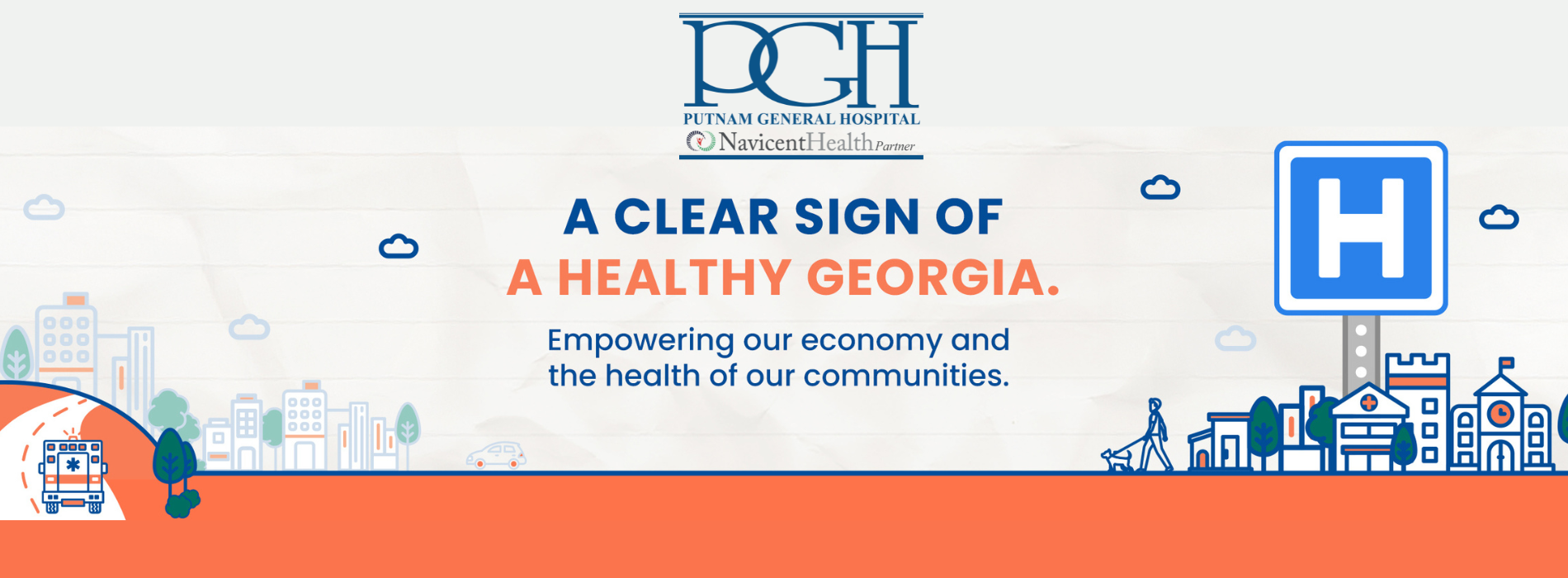Georgia Hospital Association A Clear Sign with link to website