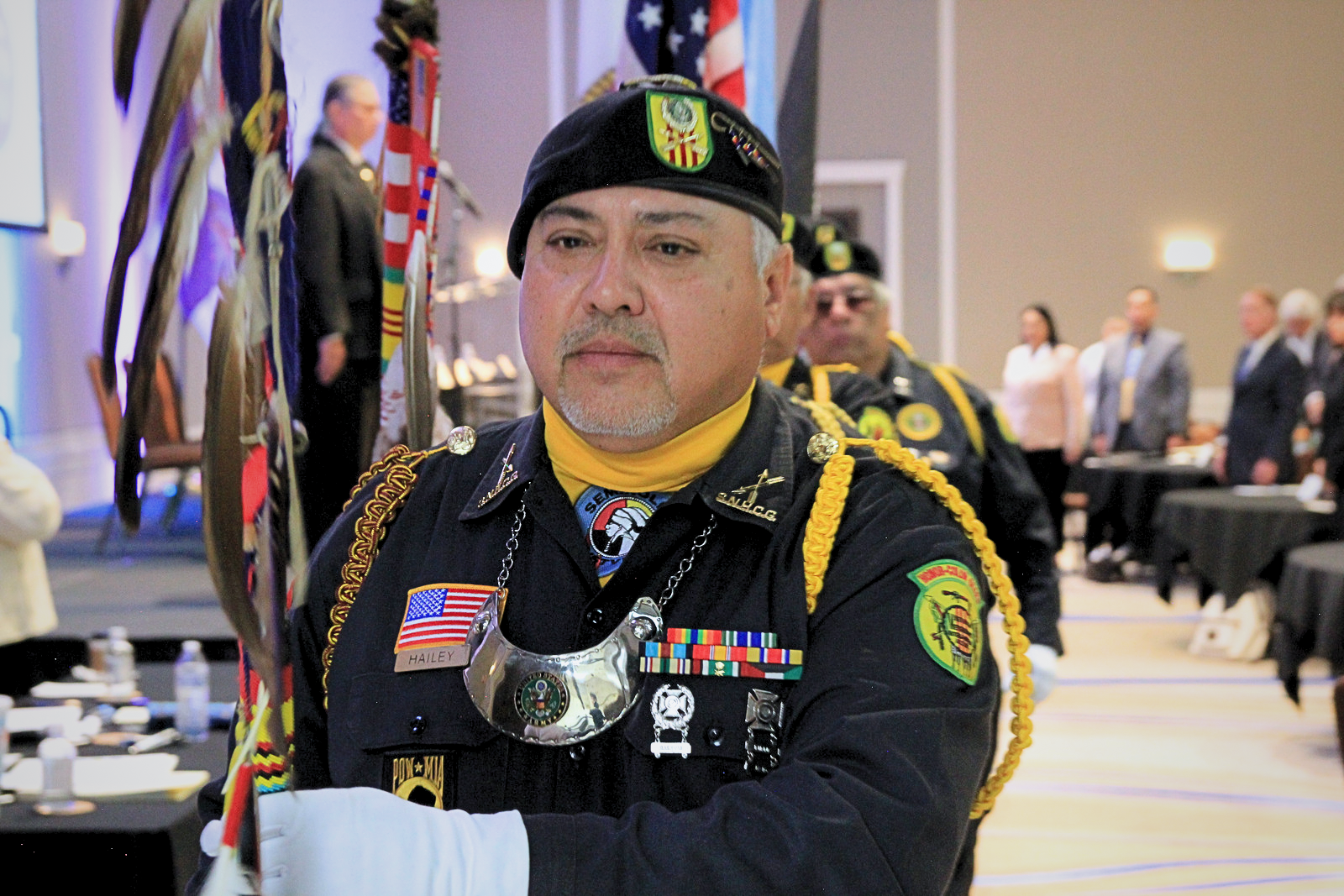 Rex Hailey Presenting colors at ITC