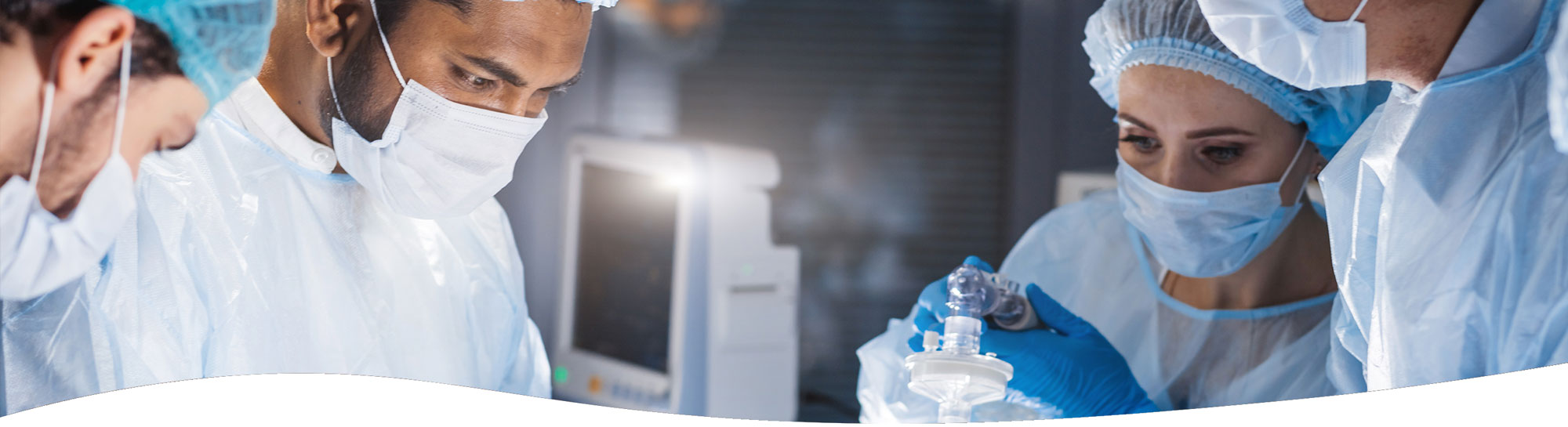 Surgical Team in an operation room. General Surgery