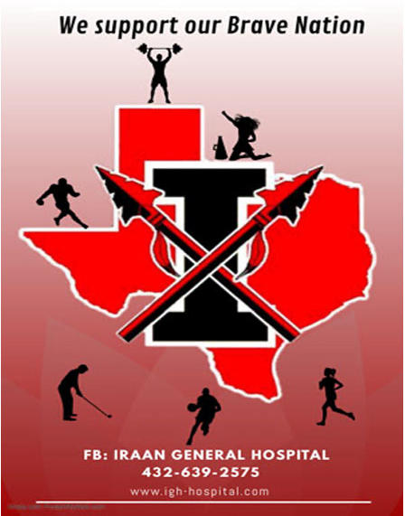 We Support Our Brave Nation!

FB: IRAAN GENERAL HOSPITAL 
432-639-2575
www.igh.hospital.com