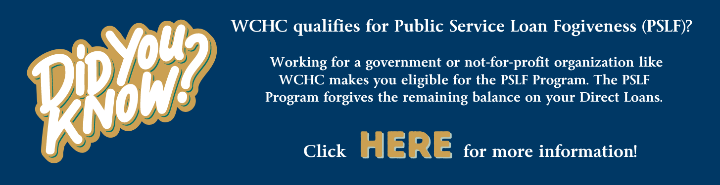Description of employee Public Service Loan Forgiveness benefits for working for a government or not-for-profit organization.