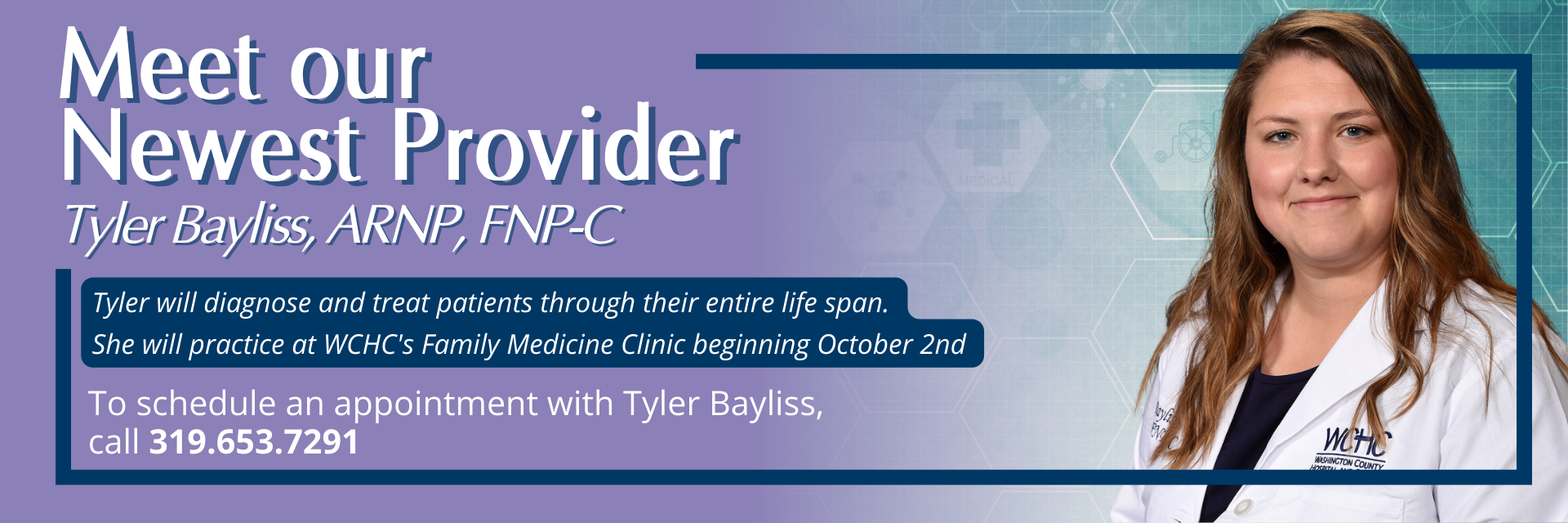 Tyler Bayliss, ARNP joins WCHC