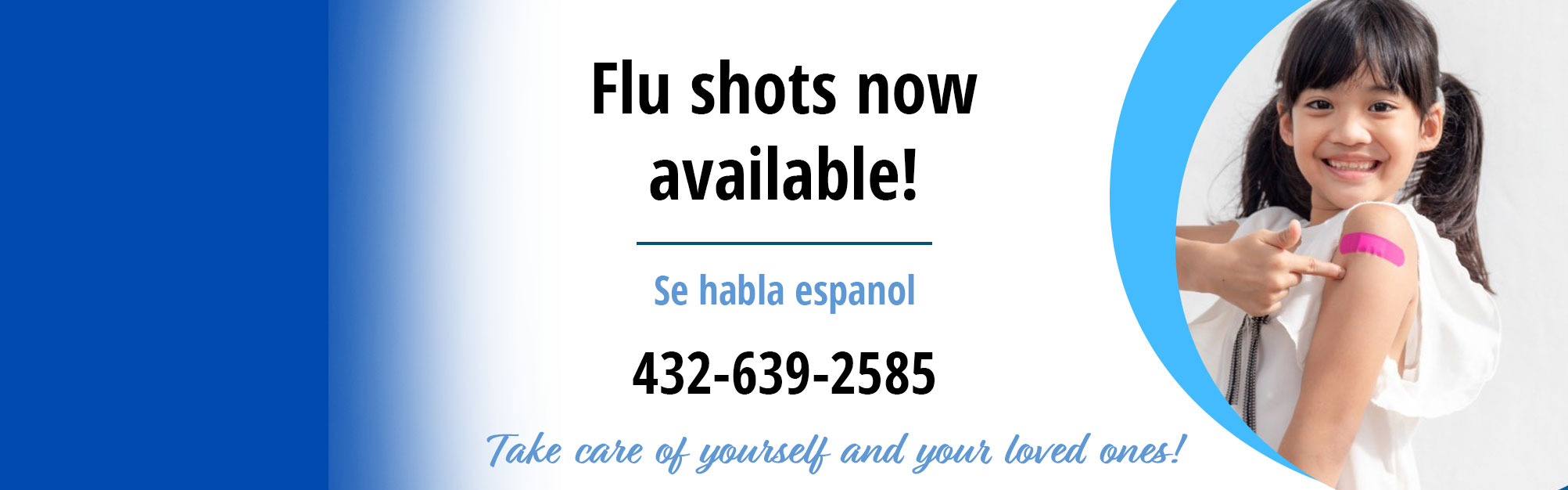 Flu shots now available.