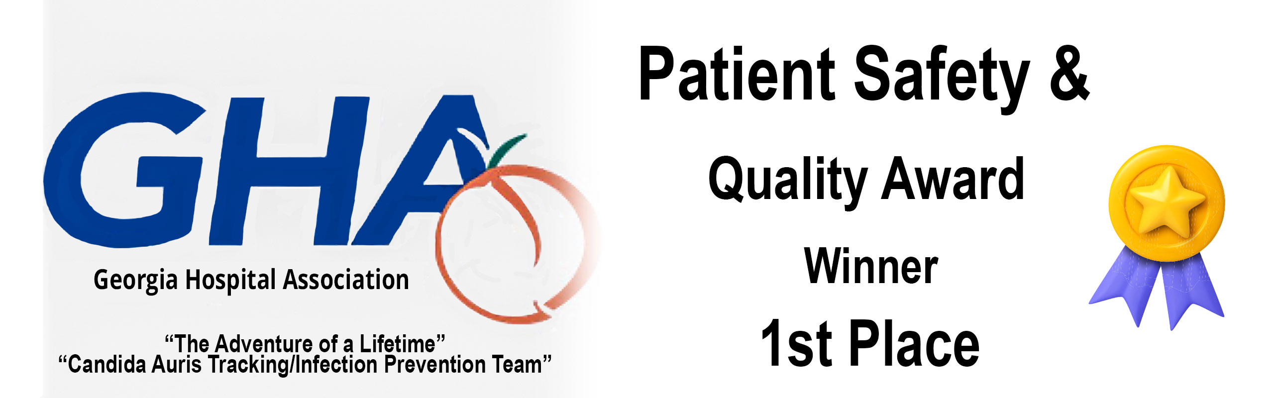 The adventure of a lifetime: candida auris tracking/infection preventioin team. Patients Safety & quality award winner 1st place