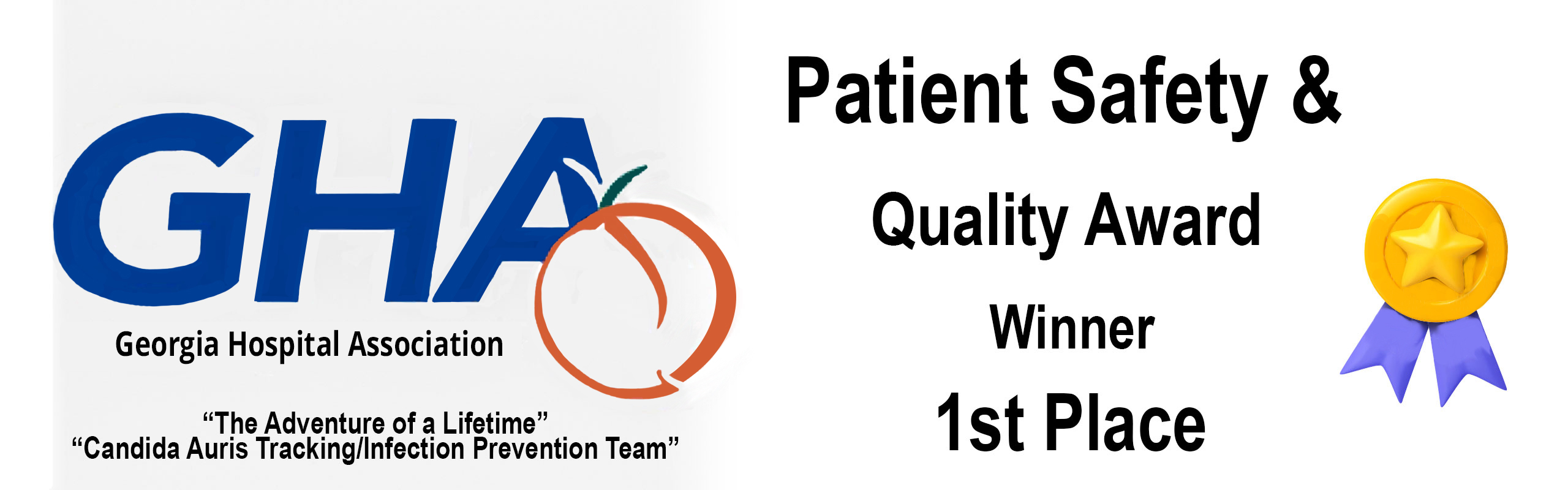 The adventure of a lifetime: candida auris tracking/infection preventioin team. Patients Safety & quality award winner 1st place