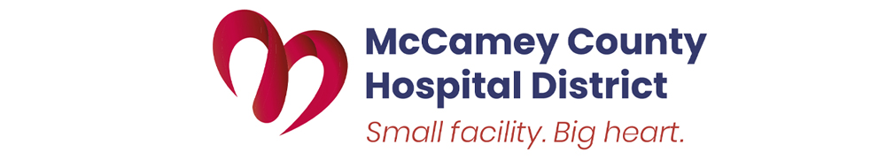 McCamey County Hospital District Small Facility. Big Heart logo