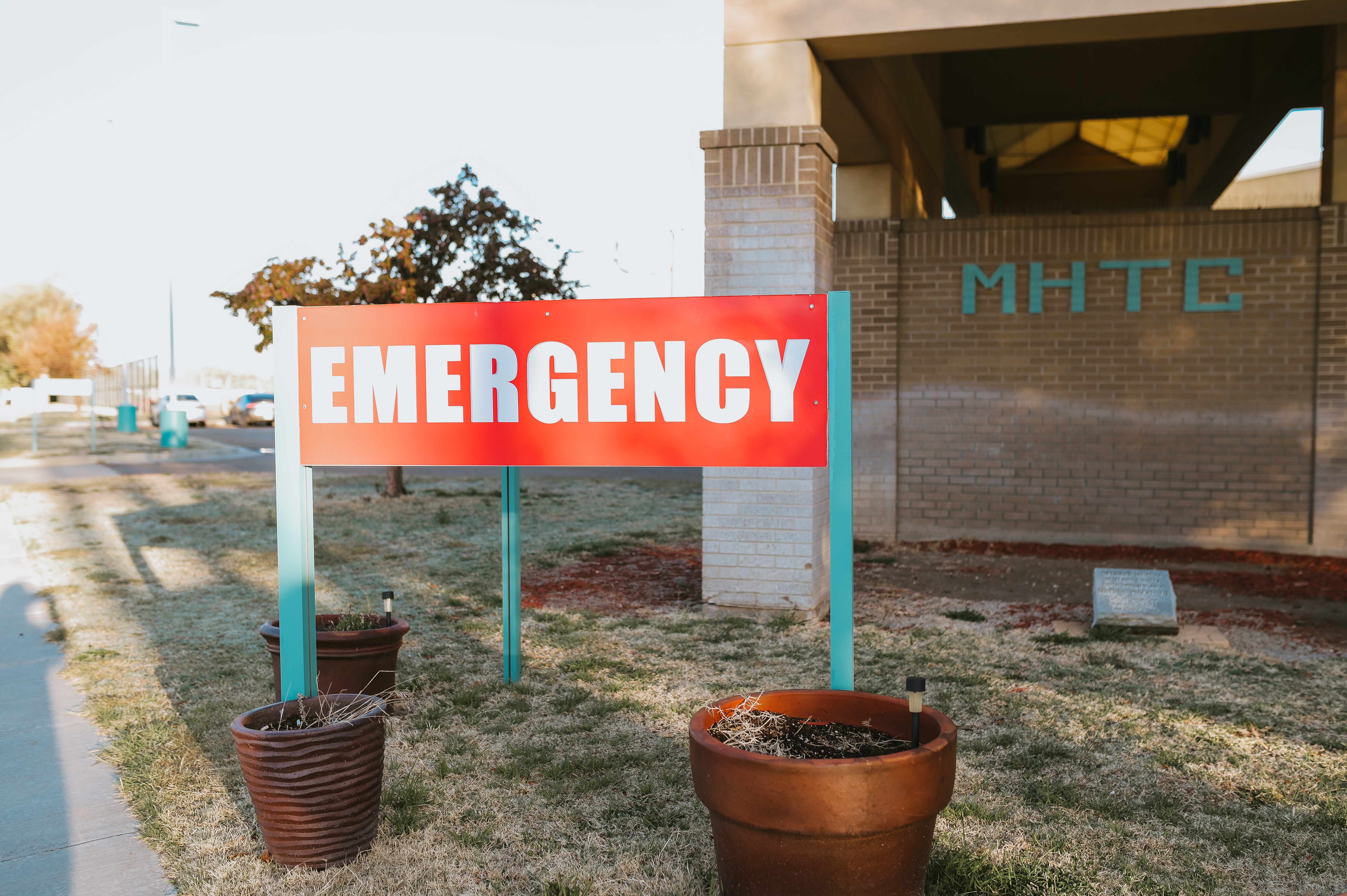 Emergency sign outside of MHTCA