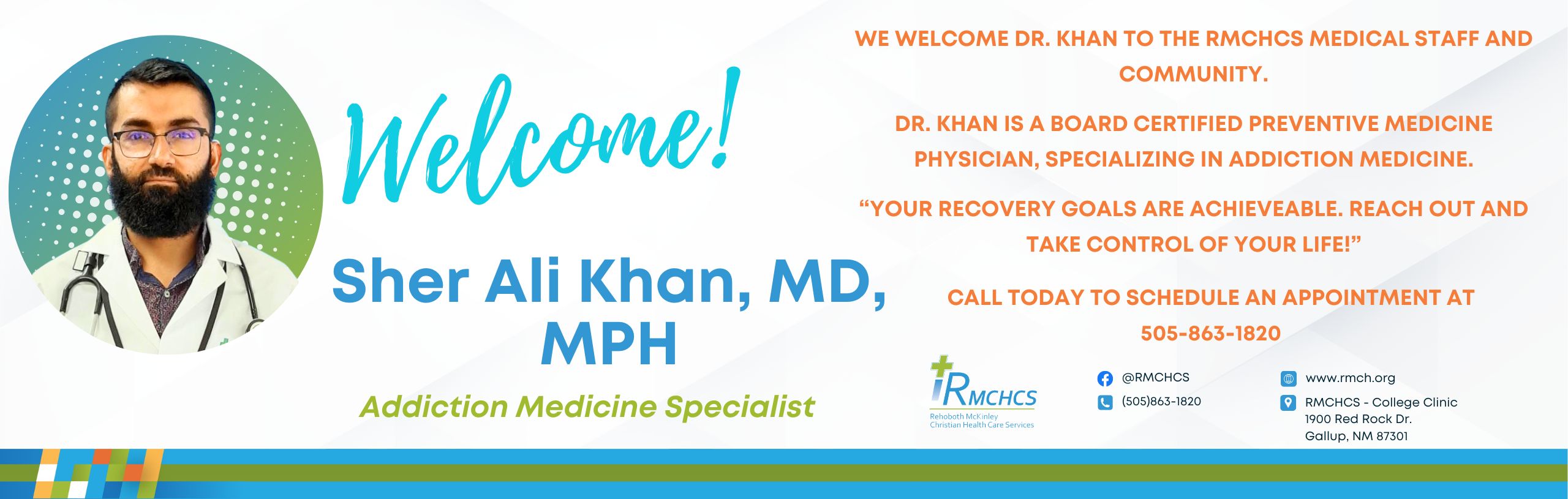 Welcome Sher Ali, MD
Addiction Medicine Specialist