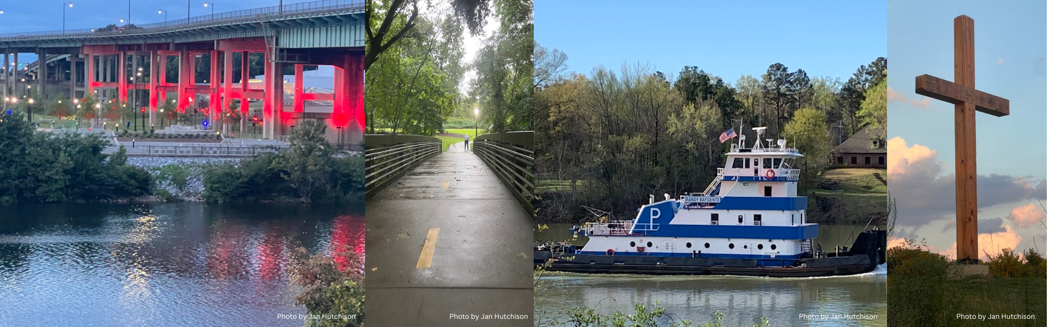 Tuscaloosa Photo Collage consisting of pictures taken by Jan Hutchison