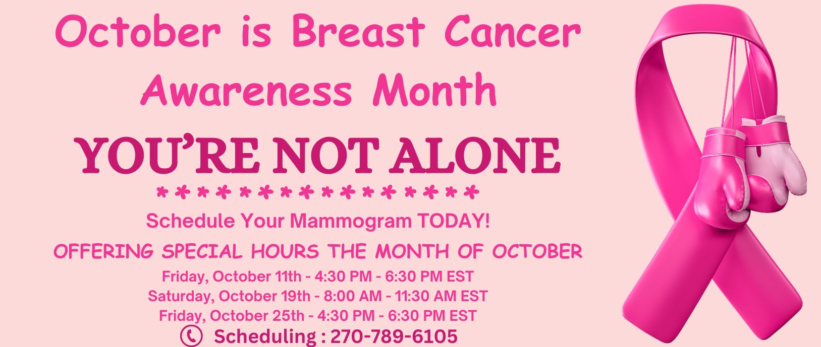 breast cancer mammogram dates