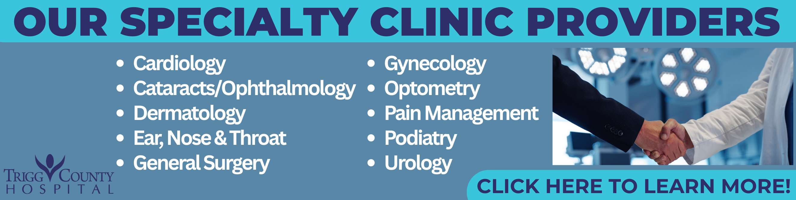 Our Specialty Providers.Click here for more info!