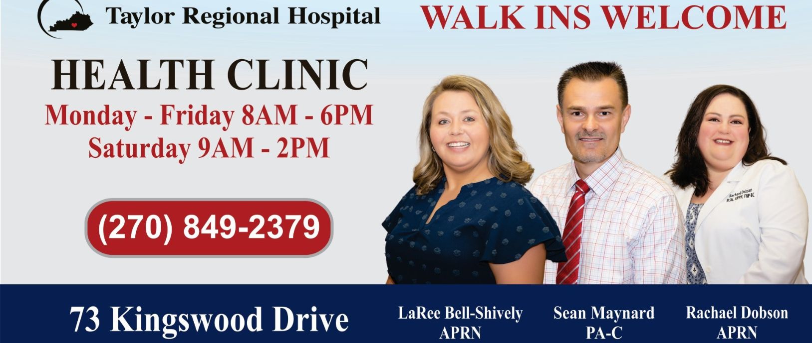 health clinic walk Ins welcome