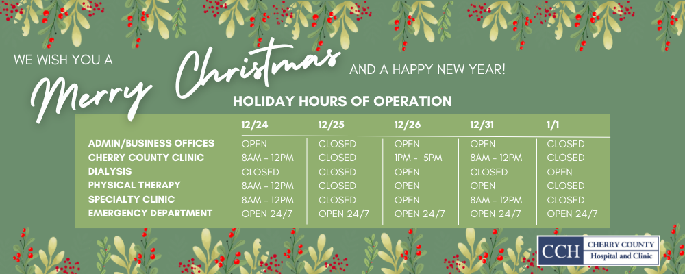 Holiday Hours