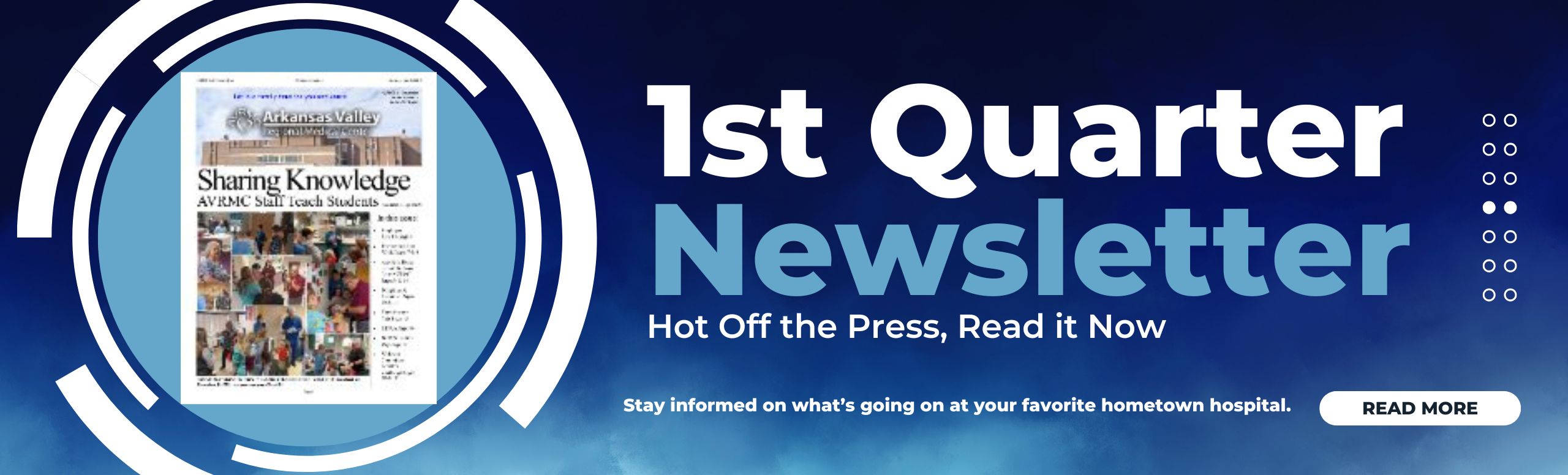 1st quarter Newsletter hot off the press