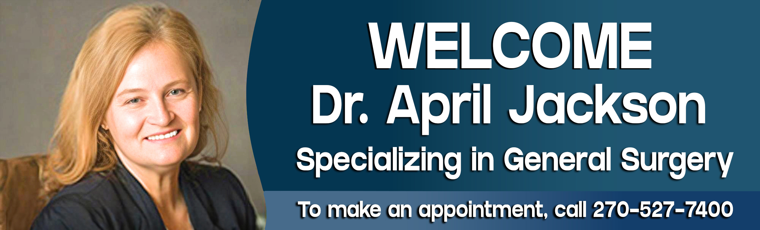 Marshall County Hospital is pleased to welcome april jackson as a new provider for our 
Marshall County Medical Clinic!
Reanna