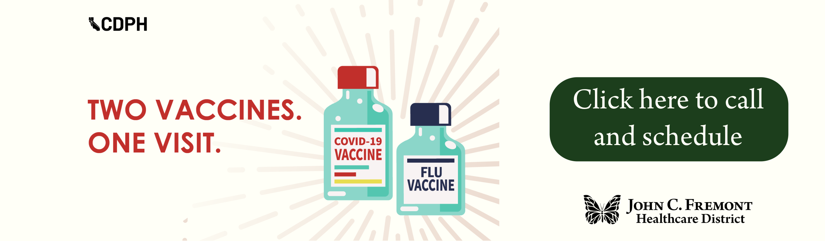 It is Flu season, be sure to stay current with your vaccines. Two vaccines, one visit. COVID-19 and Flu vaccines are available for same appointment. Click here to call and schedule yours today.