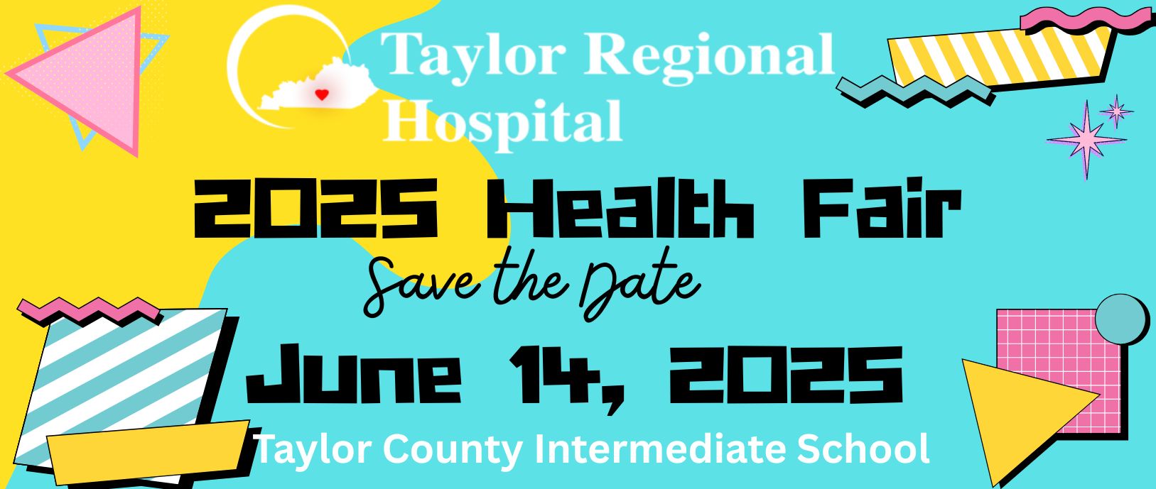 save the date 2025 health Fair June 14, 2025