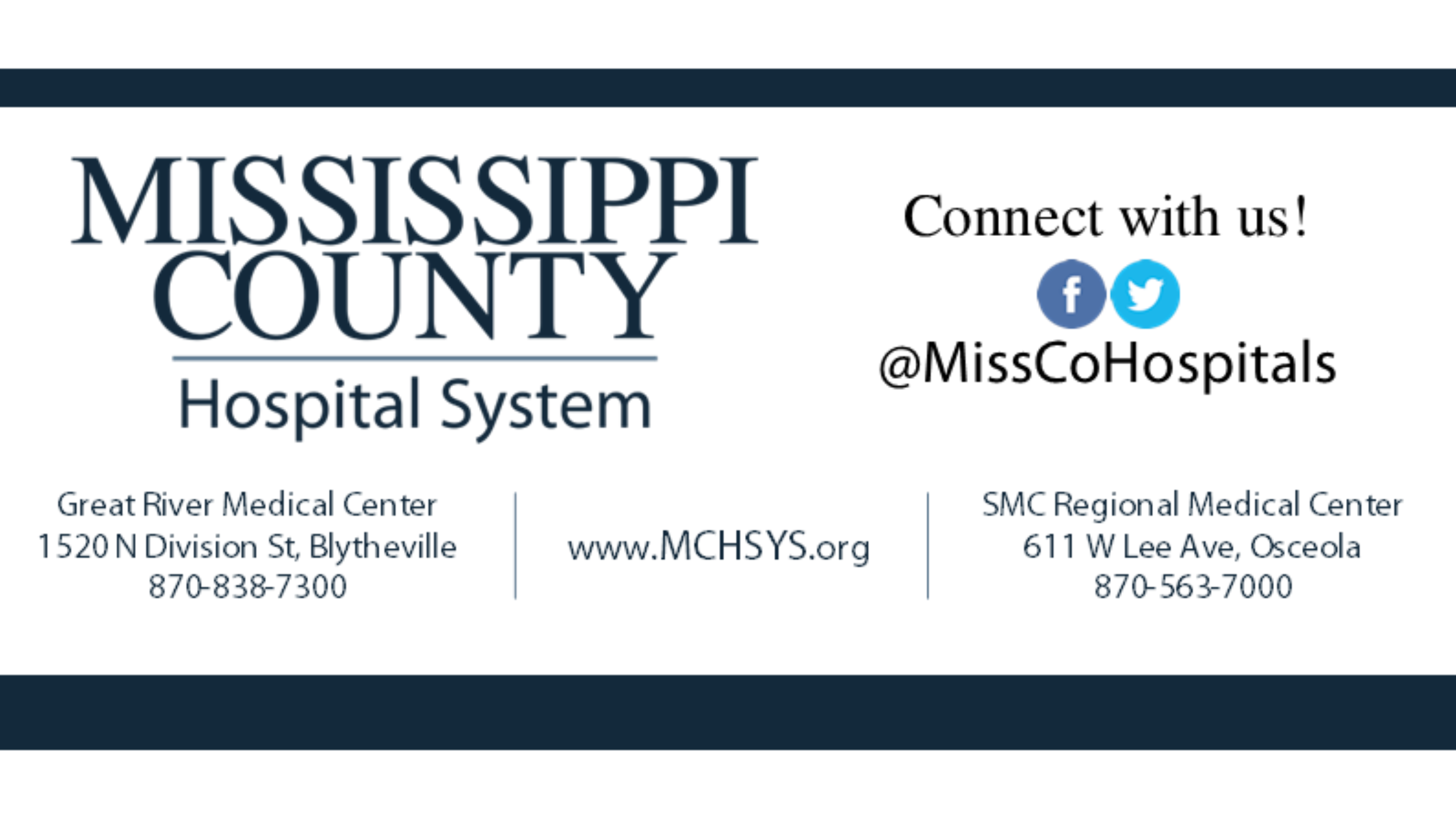 Connect with us on Social Media