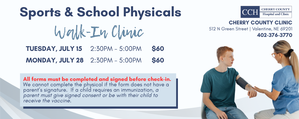 School and Sports Physicals