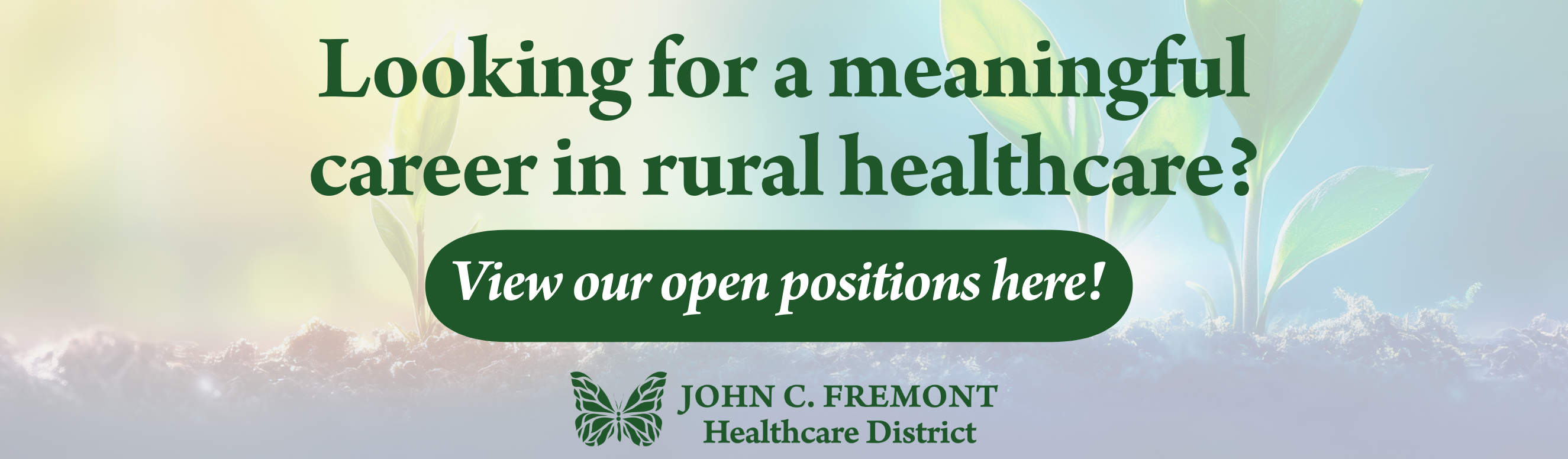 Looking for a meaningful career in rural healthcare? Click here to view our open positions!