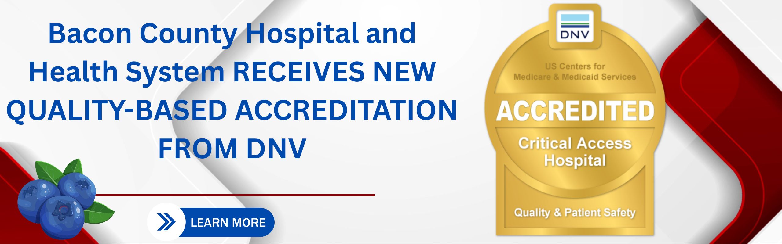 Bacon county hospital new Accreditation award learn more