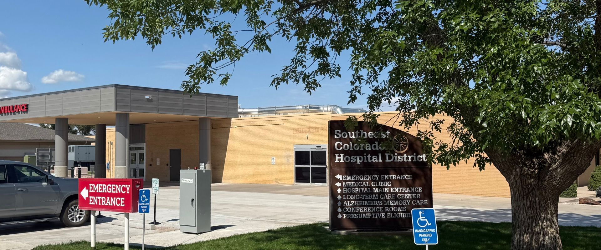 Southeast Colorado Hospital District hospital entrance
