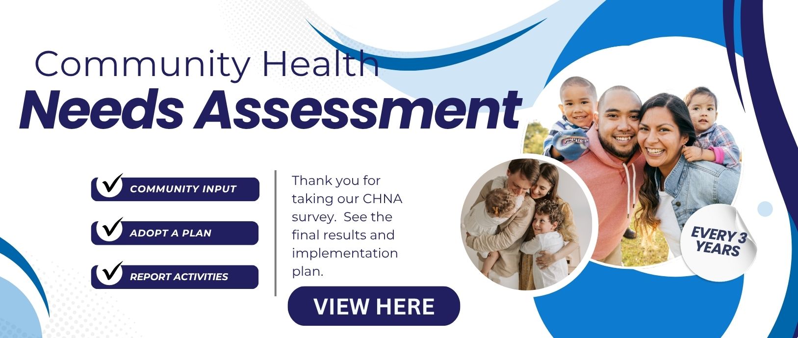community health needs assessment view plan here two families