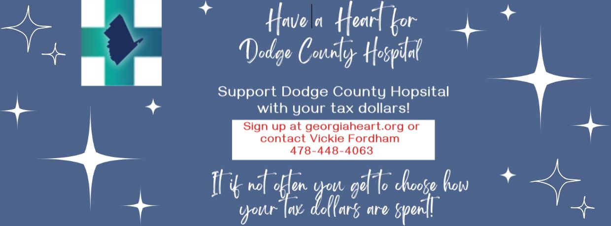Georgia tax have a heart and support dodge county with your tax dollars