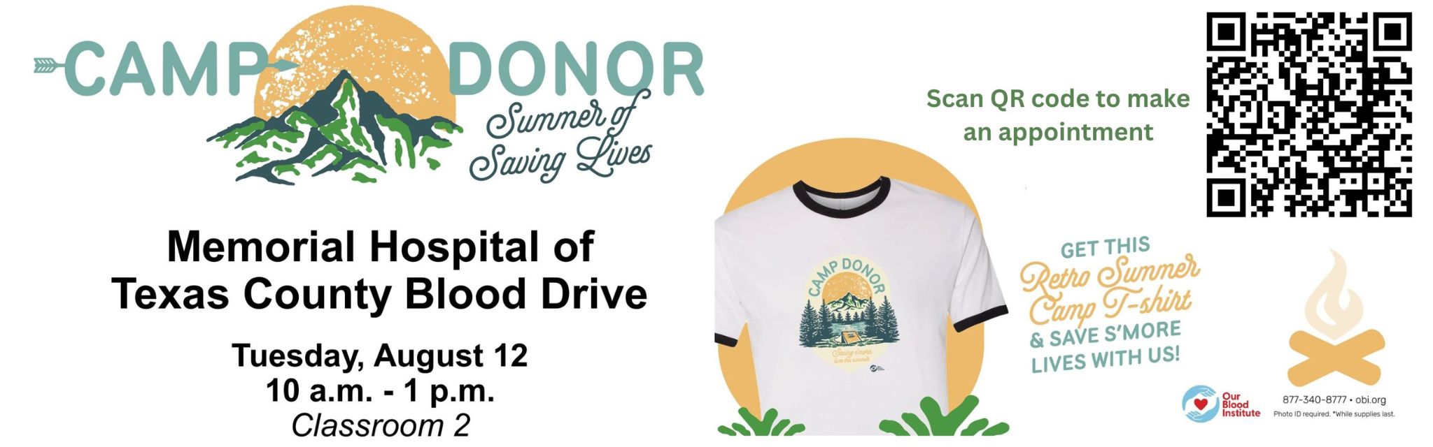 camp blood drive august 12th