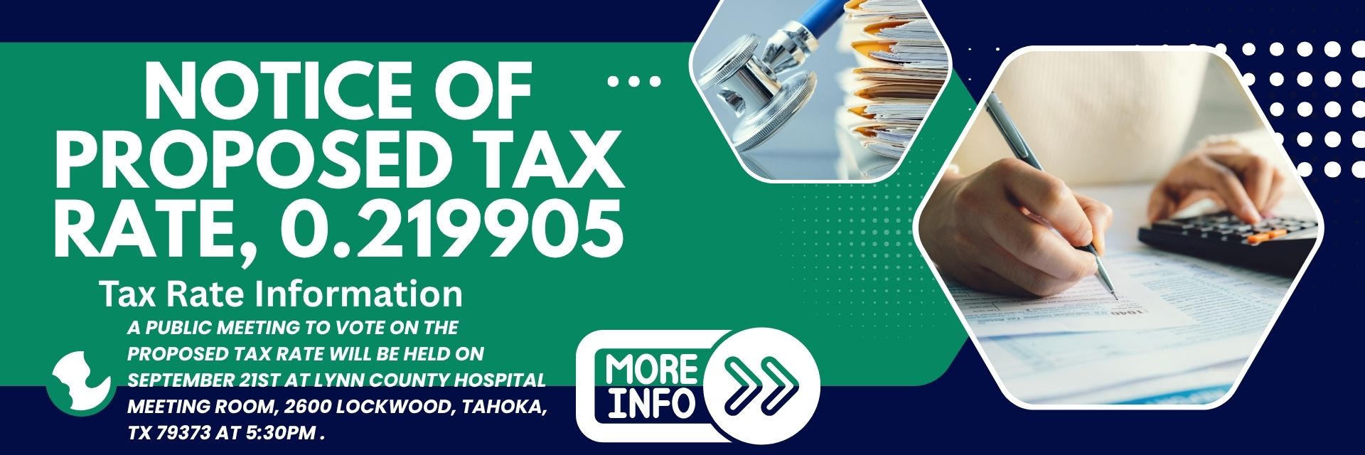 public notice of tax rate hearing