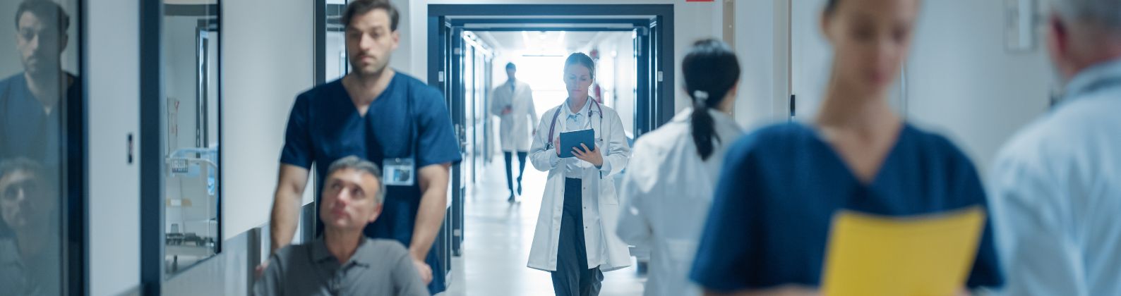 images of providers in a hospital setting