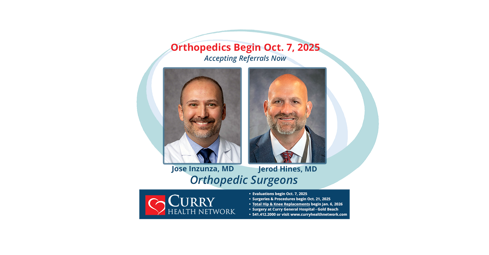 oRTHOPEDIC SURGEONS JOSE INZUNZA, MD AND JEROD HINES, MD