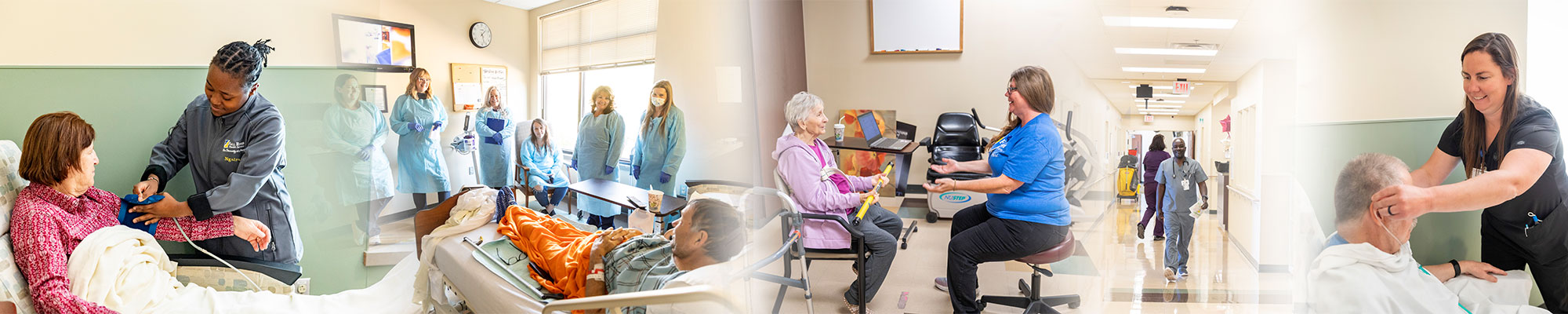 Collage of Our Transitional Care Unit