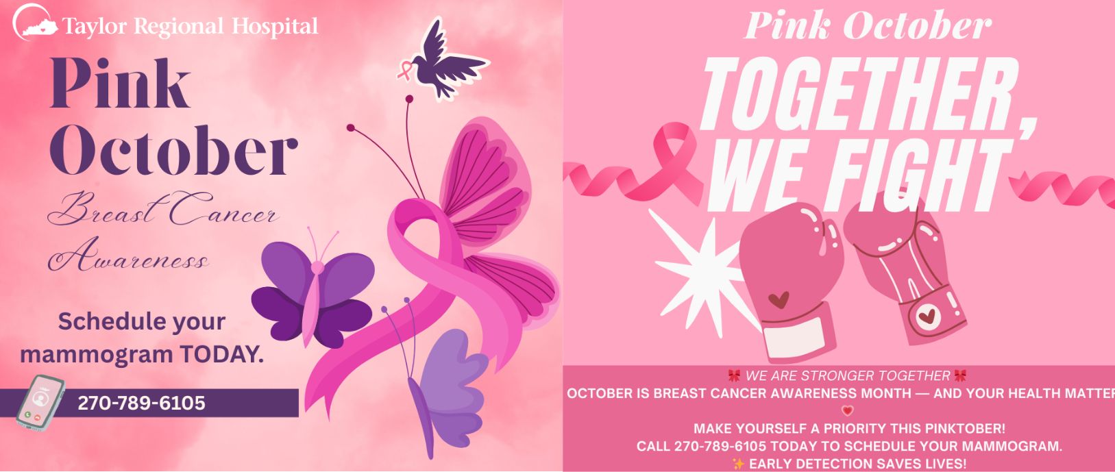 think pink October breast cancer awareness