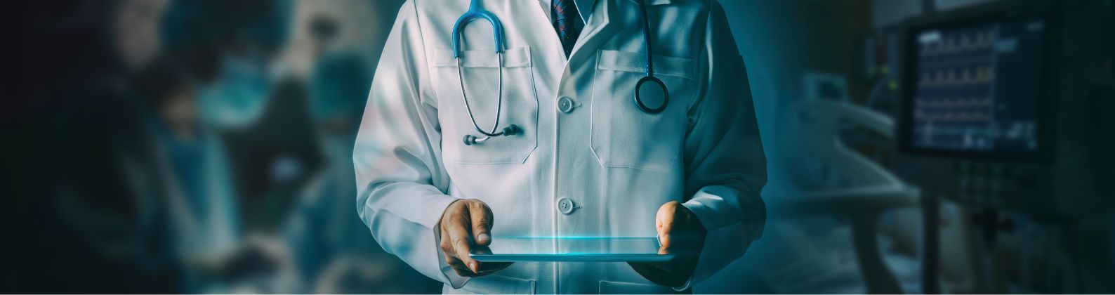 provider using tablet