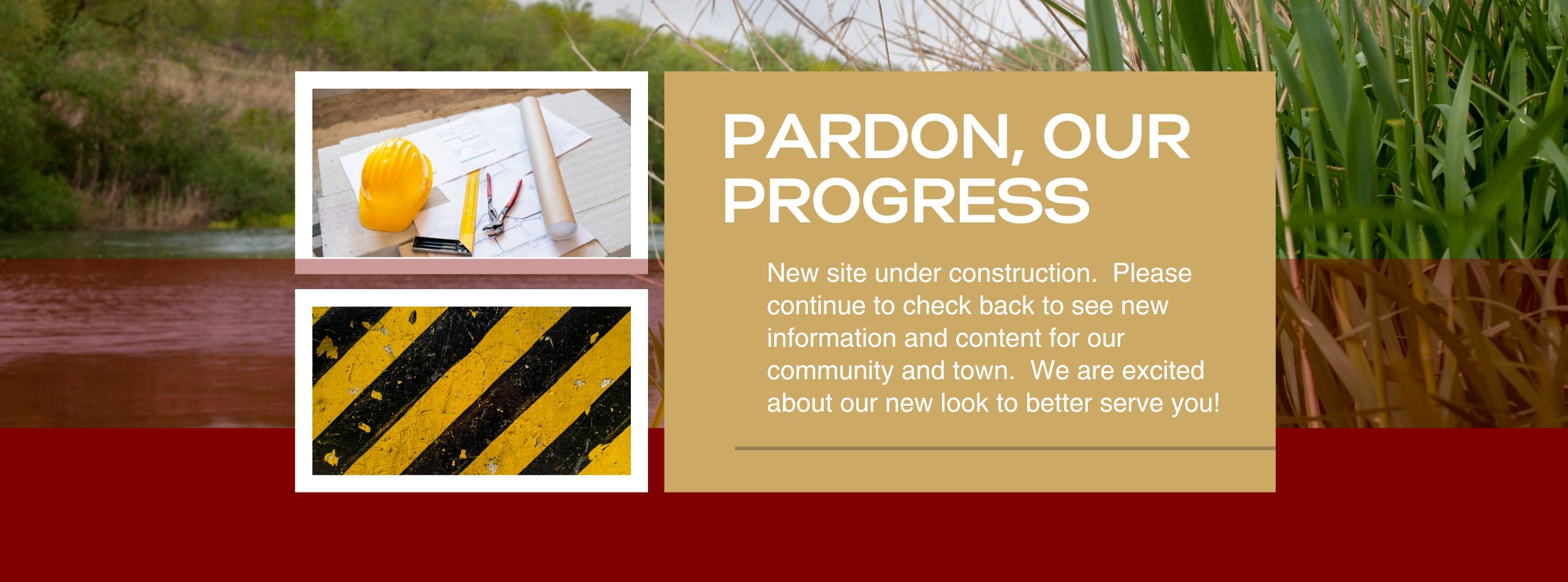 pardon our progress on the new site construction